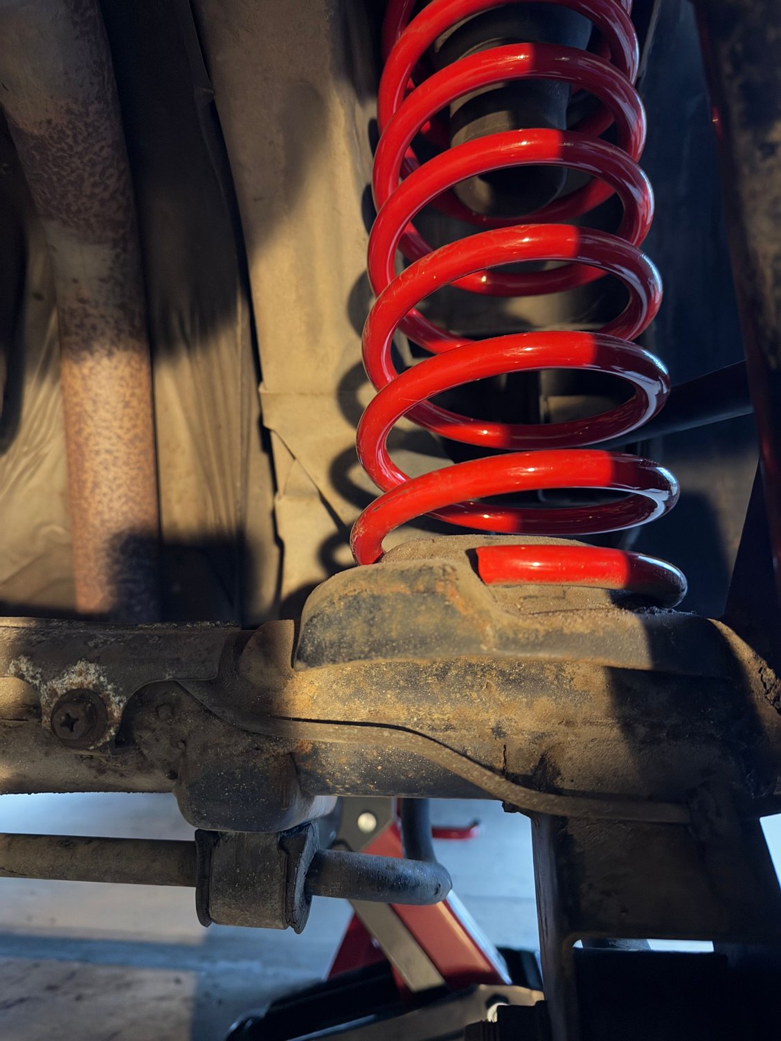 Make sure you seat the springs like this^ the end of the spring will rest next to this perch indent.
