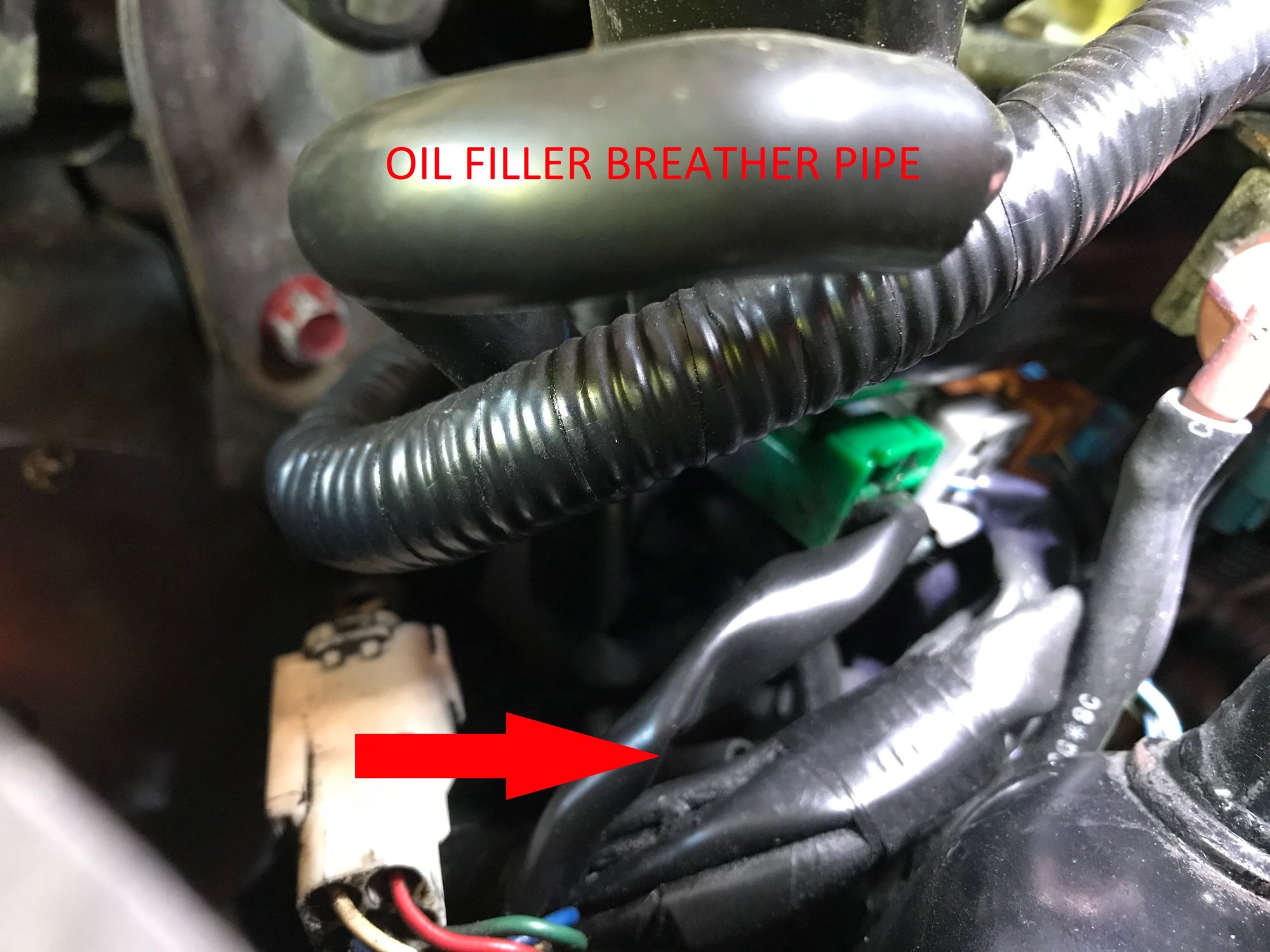 Oil leak below the oil filler neck (S5 TII) Mazda RX7 Forum