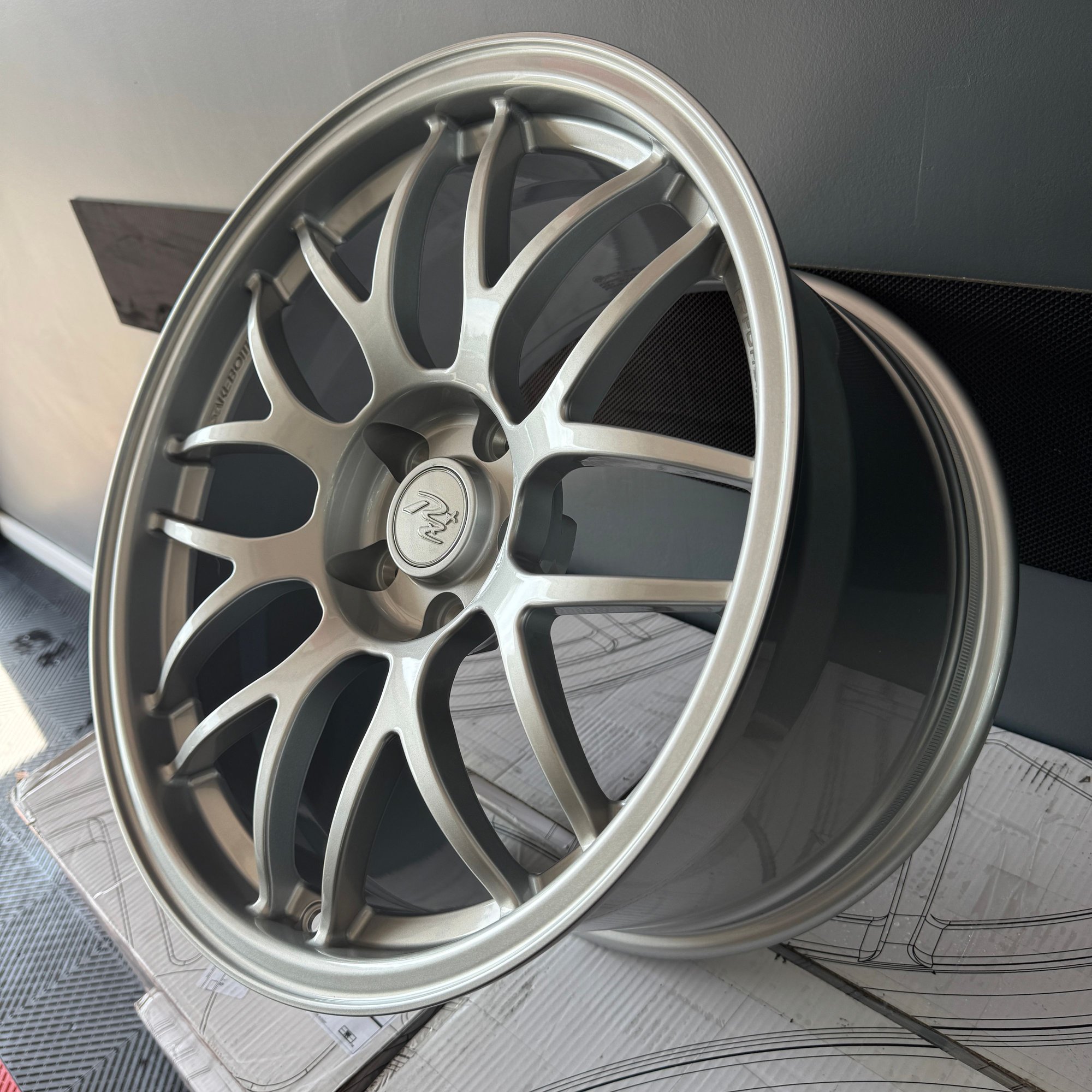 Wheels and Tires/Axles - SakeBomb RZ+ Wheels - 18x9.5/18x10.5 - Gloss Silver - New - 1992 to 2002 Mazda RX-7 - Birmingham, MI 48323, United States