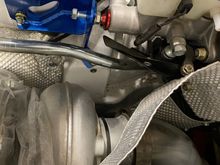 Cusco brake stopper installed to eliminate firewall flex 