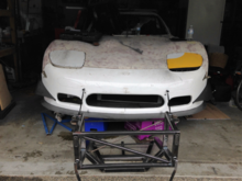 We were able to contact the original builder of the car. Chassis Dynamics built many of the top IMSA chassis in the 80's and 90's and made this car in 1990. They are still around and amazingly still had the blueprints of the chassis. They built us a front clip which we will attach at a local race car shop.