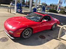 First fill up. If you look closely at the gas cap you can see the one rusty spot.