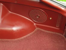 Rear speakers - I put in polk and tried to put in a way to plug in a boom box to max the amp you saw, this is on both sides.