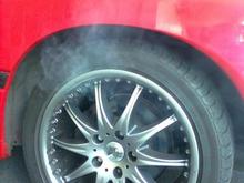 Rear brakes smoking...