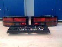 S4 Euro tail lights with plate bucket. Ask for price.