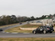 Going up into turn 1 on Road Atlanta