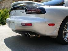 View of the back of the beast and is Racing Beat exhaust.