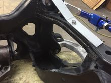 We did this to both sides and boxed in the upper part of the frame where it bolts to the chassis.