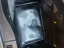 My solution to the battery mod hacked passenger side bin - using a tool bag to restore the hacked bin to functional. It ain't pretty, but it works!