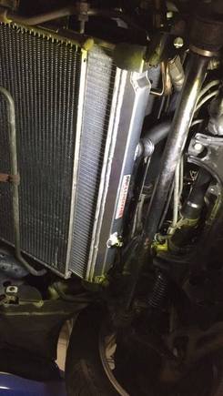 radiator/condenser  buttoned up