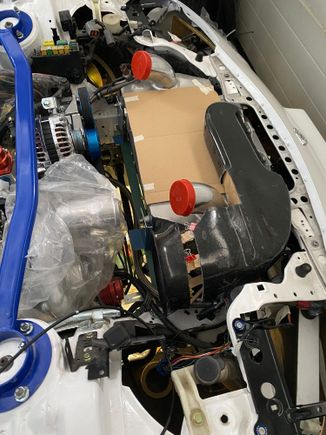 Will move the filter a bit back to not collide with the boost pipes 