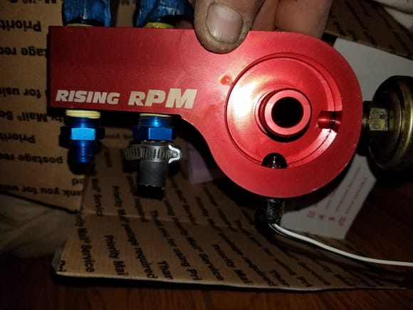 I also got this in the mail the other day, im not sure whether or not if im going to run the fuel lines through it, im thinking no,because i dont want the gas running through something that is hot, if anyone has experience with one of these, please let me know