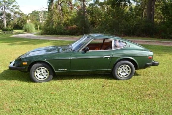 I had one of these 1977 Datsun 280Z green with black interior and regretted selling this
