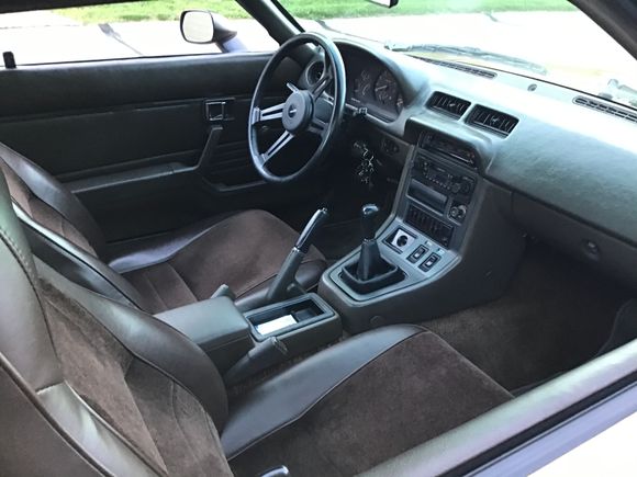 My upholstery person did a fabulous job of matching the original fabric and color.
