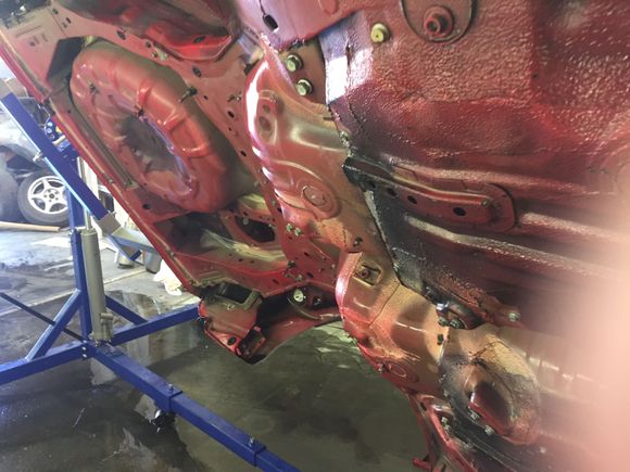 Rear Sub Frame Area Cleaned