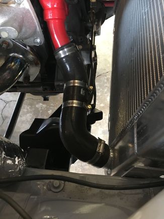 The lower hose came out pretty well