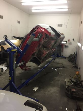 With everything off, We lifted her up and Tested it out.