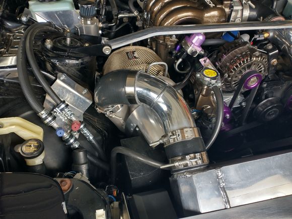 Here's a view of the finished CAI where you can see the plenum (painted black) attached to the cone.