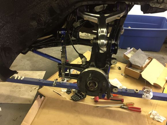 Driver side rear knuckled installed
