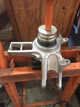 Putting new bearings in.