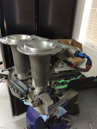 Slide valve injection sealed with hylomar.
