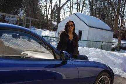 Me and the FD after a spin, on a gorgeous winter day.