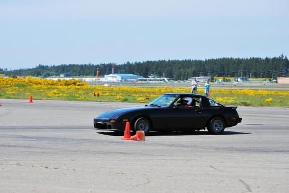 At the AutoX on the new race wheels.