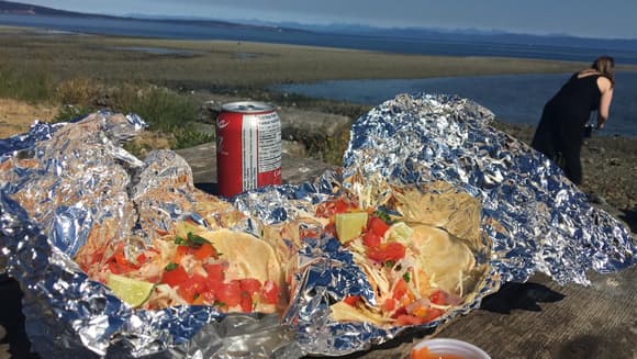 Fish (Hake) Tacos by the sea, $200 (includes cost of ferry round trip)