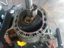 Rotor condition at engine dissasembly.