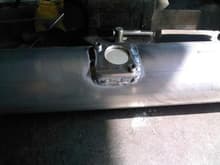 intake MAF welded to intake tube