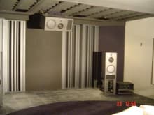 Home Theater - 16 feet of diffusion along front wall, as well as ceiling