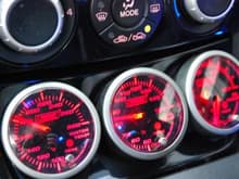 Pro Sport gauges in Racing Beat ash tray gauge pod