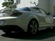 Rear view of RX-8.. day that I picked it up!