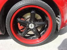 painted front caliper (little dirty)
