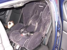 RECARO YOUNG EXPERT PLUS installed with ISO fix kit