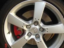 red calipers