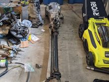 fully assembled dry run of the RX8 transmission and differential with an NC PPF and driveshaft