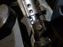 This steering adapter was not a direct bolt on. The extension shaft was cut to fit,