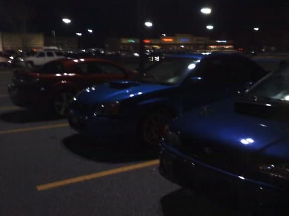 my carr ,dylans car and codys car! just another night in hky