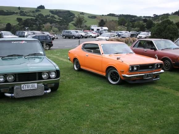 wicked ca18 ute and my fave datsun, 180b sss coupe