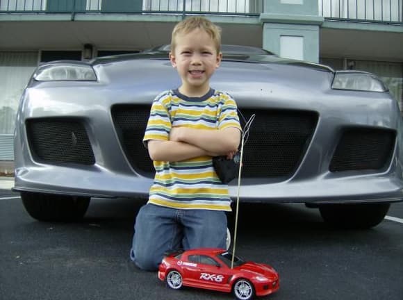 My son and his RX8!