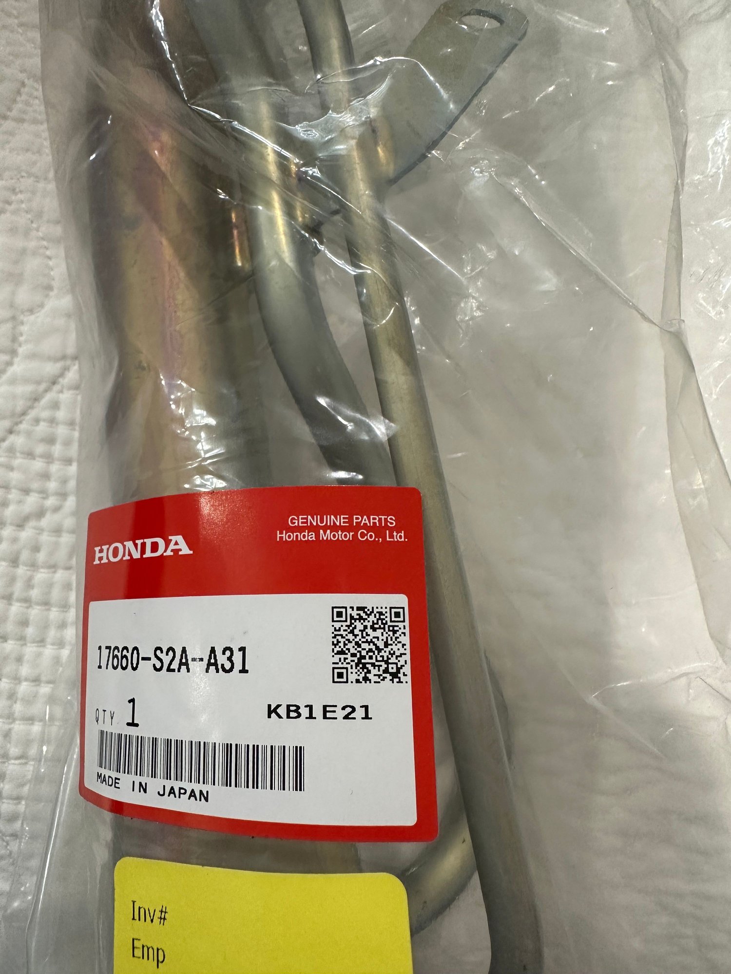 Engine - Intake/Fuel - OEM S2000 fuel filler pipe - New - -1 to 2027  All Models - The Woodlands, TX 77380, United States