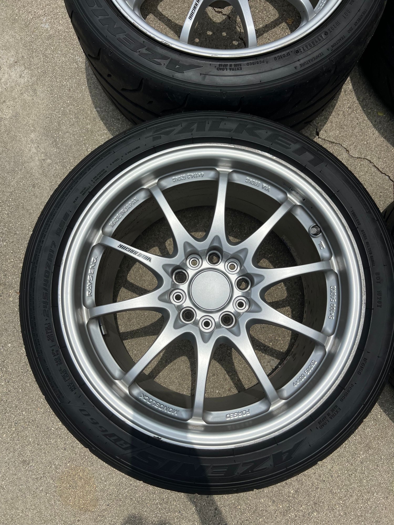 Wheels and Tires/Axles - Rays Volk Racing CE28N Titanium Silver 17x9.5 +47 5x114.3 Unicorn spec BBK friendly - Used - All Years Honda S2000 - Monterey Park, CA 91755, United States