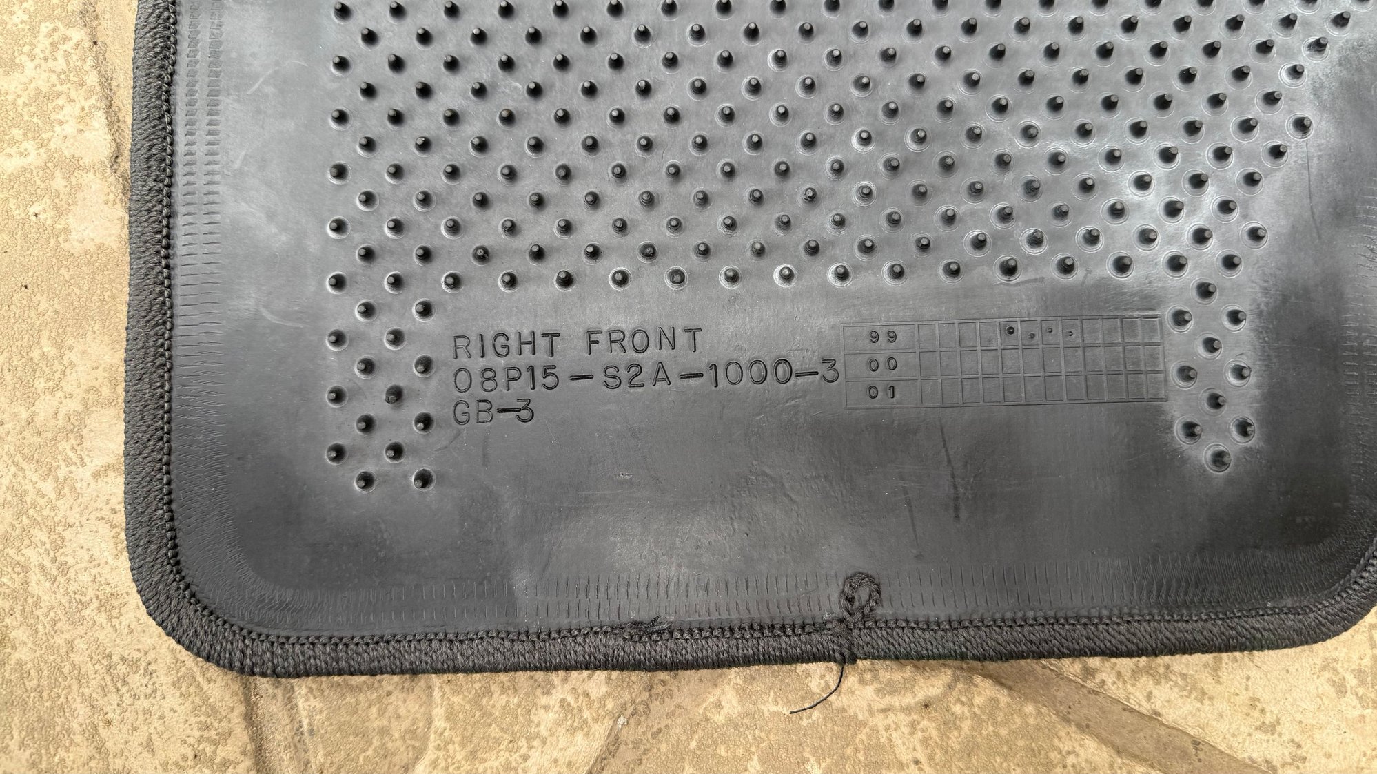 Interior/Upholstery - Discontinued AP1 OEM Black Floor mats 08P15-S2A-1000-3, 08P15-S2A-1000-02 - Used - -1 to 2026  All Models - Worthington, OH 43085, United States