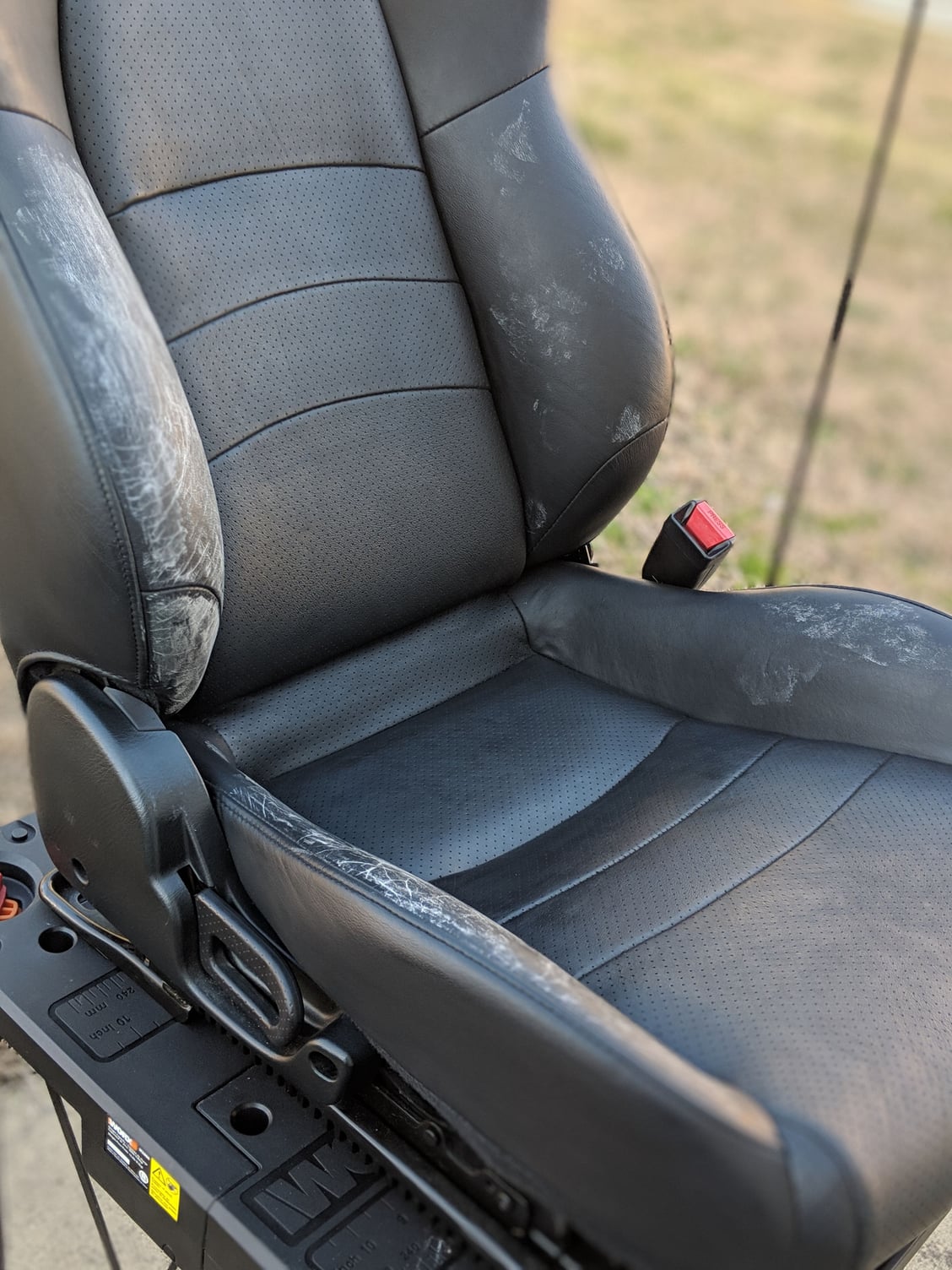 Seat leather repair, what to do? : r/S2000