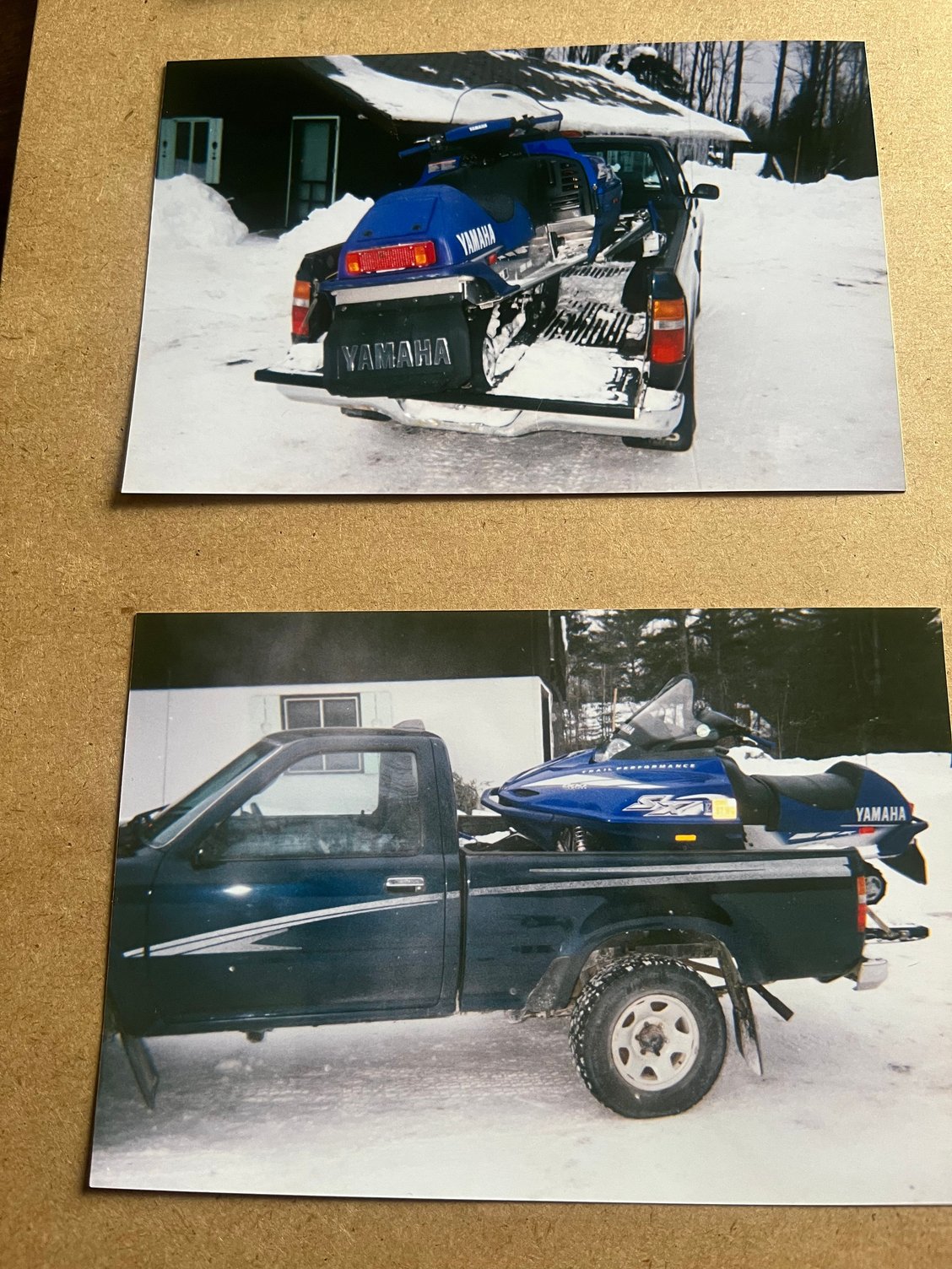 This is going back always. That was big blue who carried little blue when my trailer rotted out.
