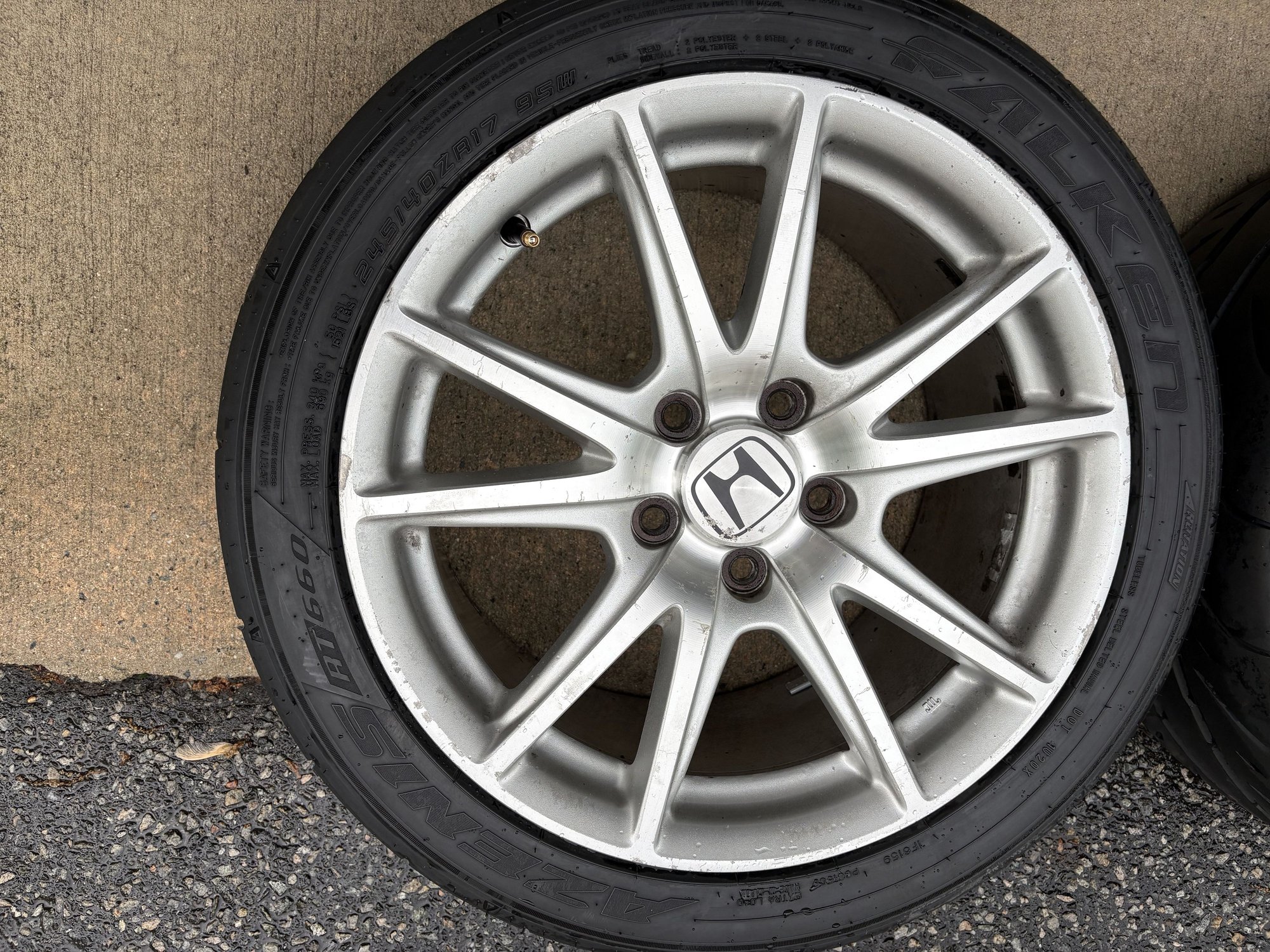 Wheels and Tires/Axles - OEM AP2v1 Wheels with RT660 tires - Used - 2000 to 2009 Honda S2000 - Westwood, NJ 07675, United States