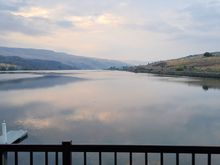 Good morning in Pateros. Every room had a view of the lake.