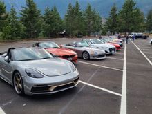 Random shot of the cars at Diablo Lake Vista.