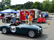 Making his way to false grid for race 2 on Saturday 